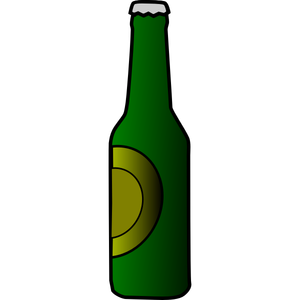 SVG Beer bottle vector illustration