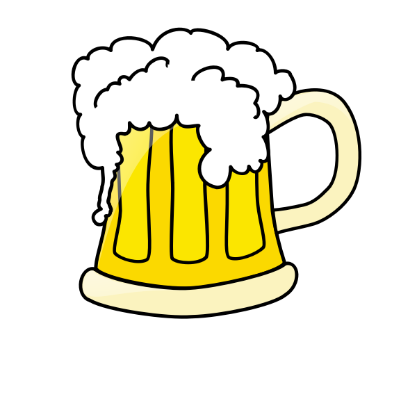 SVG Beer mug clip art vector