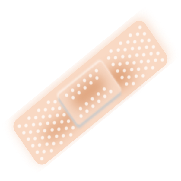 SVG Beige bandage vector image