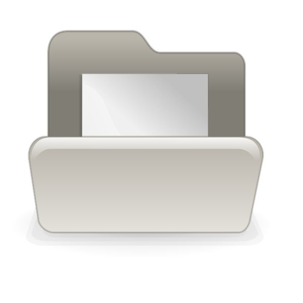 SVG Beige file folder vector illustration