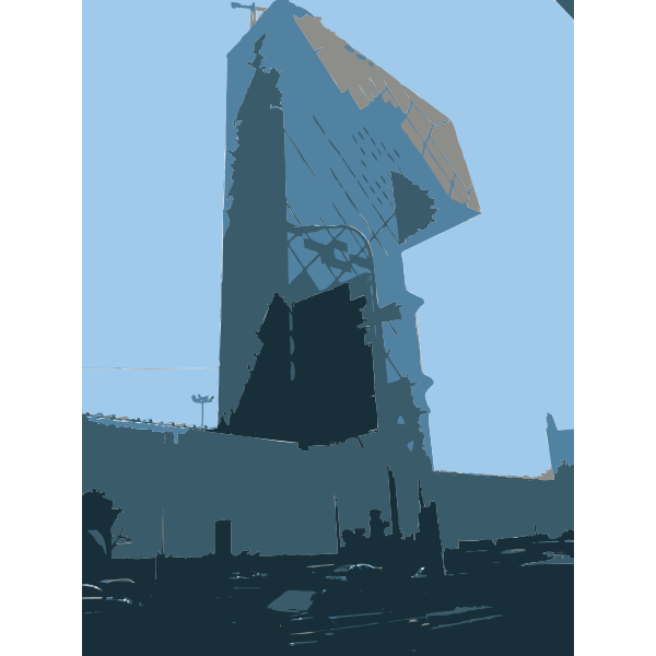 SVG Beijing CCTV Tower by Rem Koolhaus