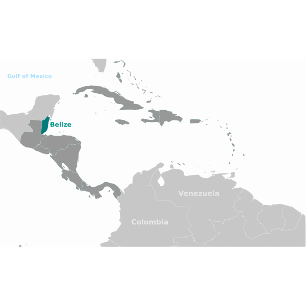 SVG Belize map vector