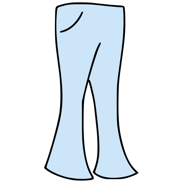 SVG Bell bottoms vector image