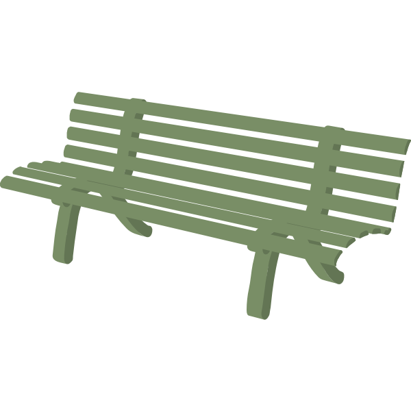 SVG Bench in green color