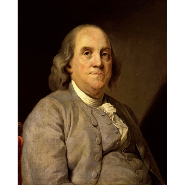 SVG Benjamin Franklin Portrait