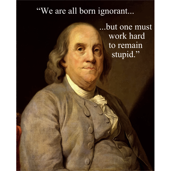 SVG Benjamin Franklin039s quote