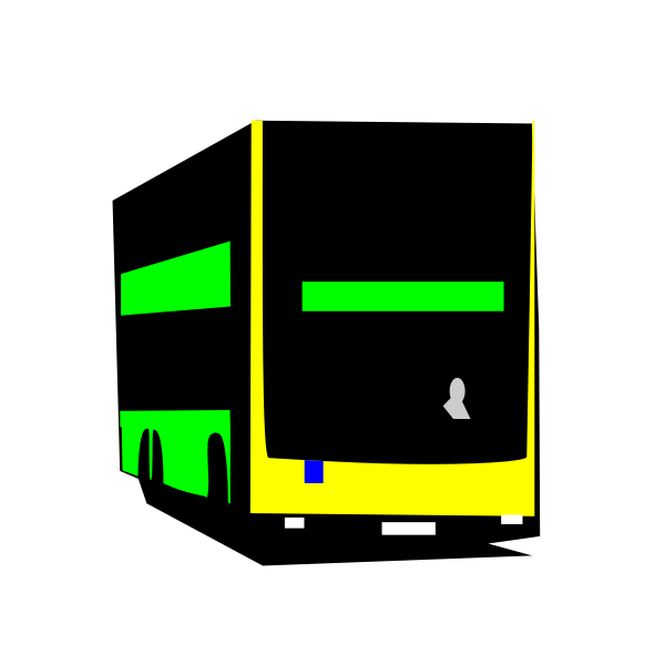 SVG Berlin double-decker bus vector image