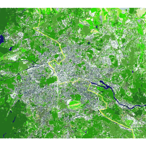 SVG Berlin Wall as line on Map 2014110959
