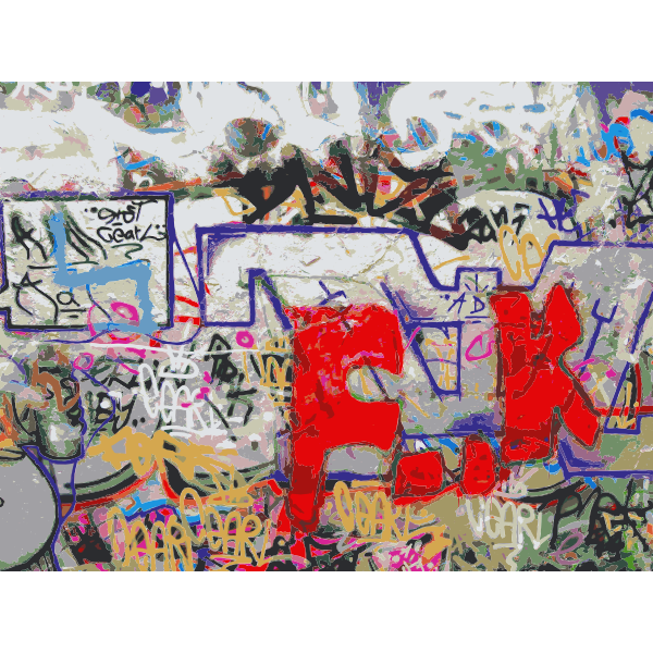 SVG Berlin Wall at Mauerpark vector drawing