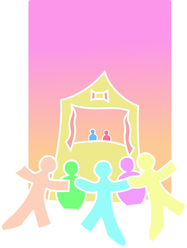 SVG bg puppet show