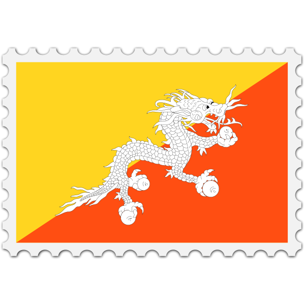 SVG Bhutan flag image