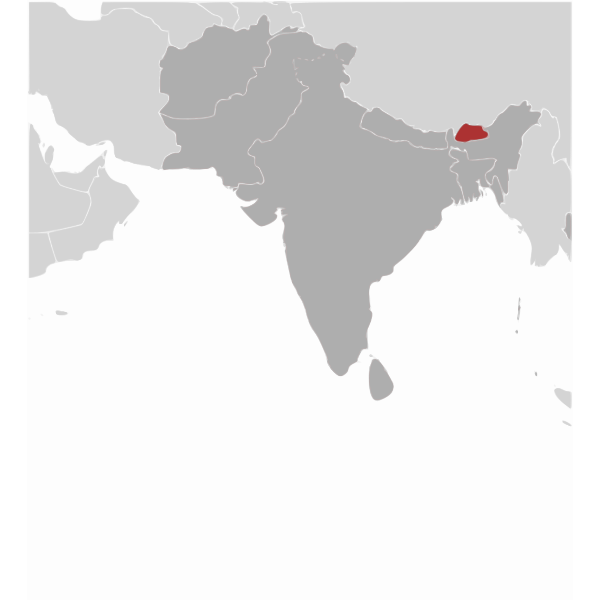 SVG Bhutan location image