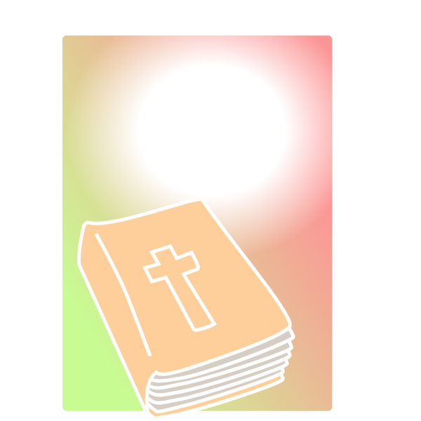 SVG Bible closed in colorful background vector clip art