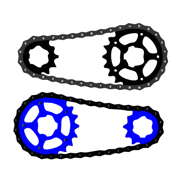 SVG bicycle chain vector