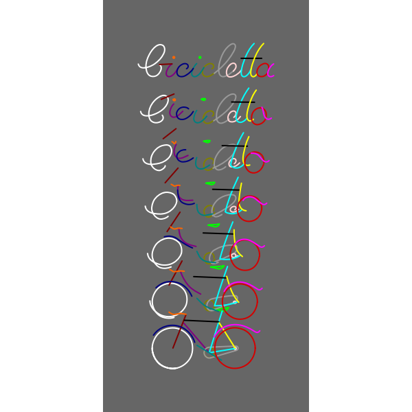 SVG bicycle concept colorful