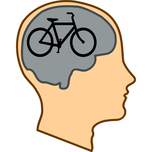 SVG Bicycle for our minds vector illustration
