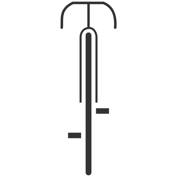 SVG Bicycle front view