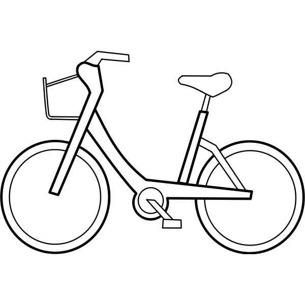 SVG Bicycle vector outline