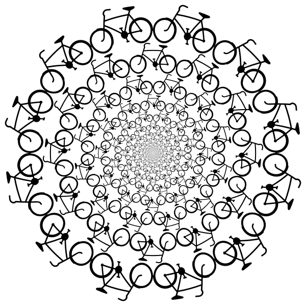 SVG Bicycles vortex