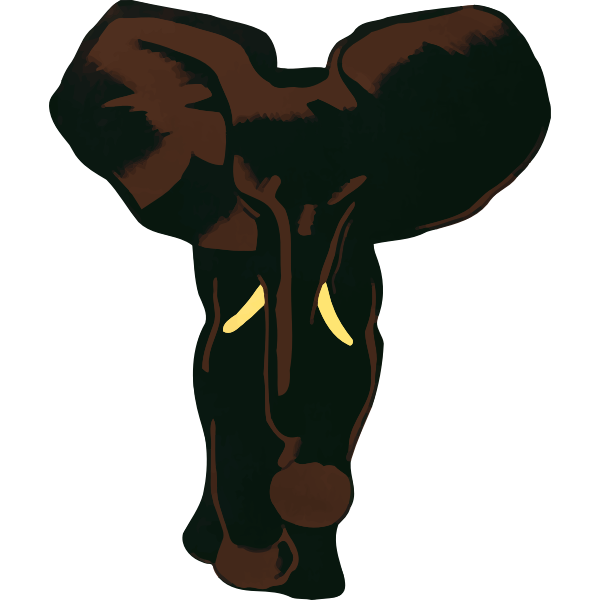 SVG Big-eared elephant