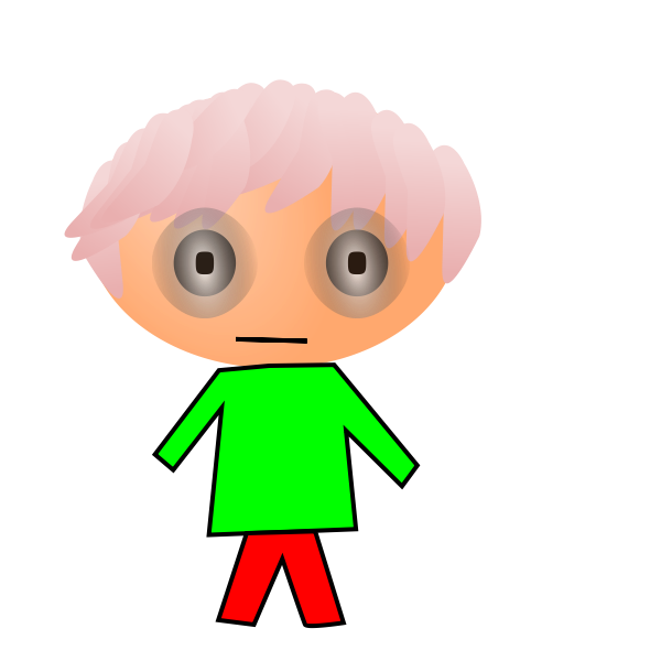 SVG Big-eyed kid