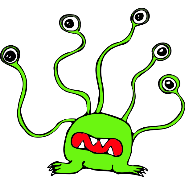SVG Big-eyed monster