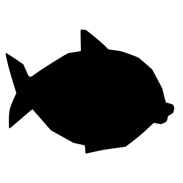 SVG Big fish silhouette