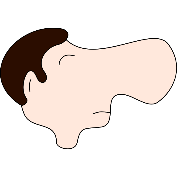 SVG Big nosed man