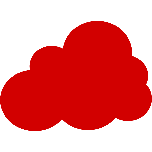 SVG big red cloud