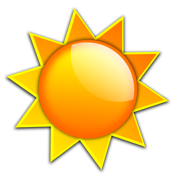 SVG Big sun vector image