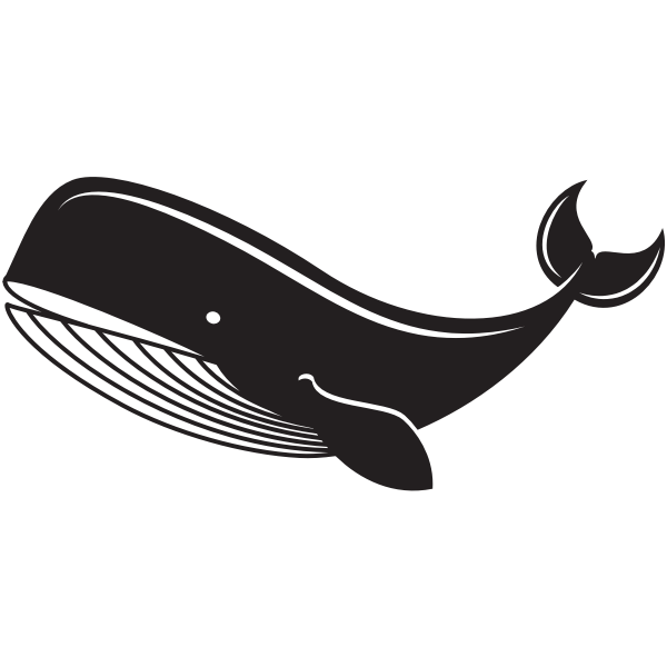 SVG Big whale silhouette