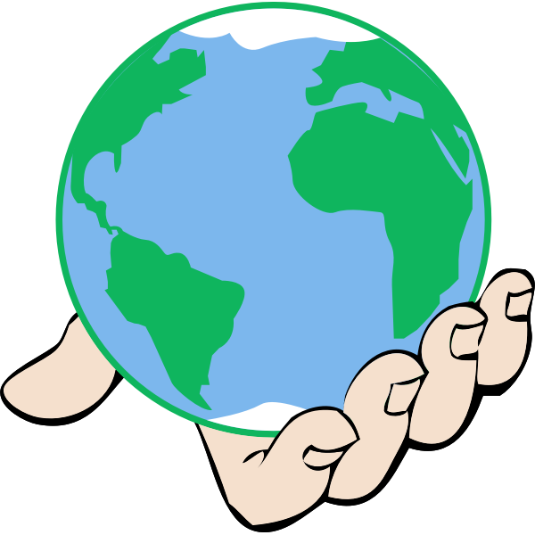 SVG Big world in hand
