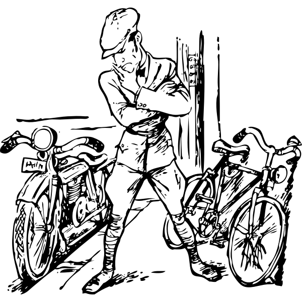 SVG bike or motorcycle