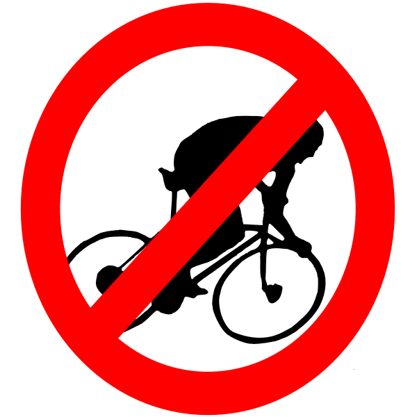 SVG Biking prohibition