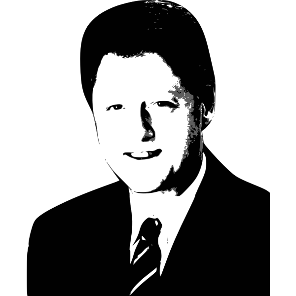 SVG Bill Clinton vector graphics
