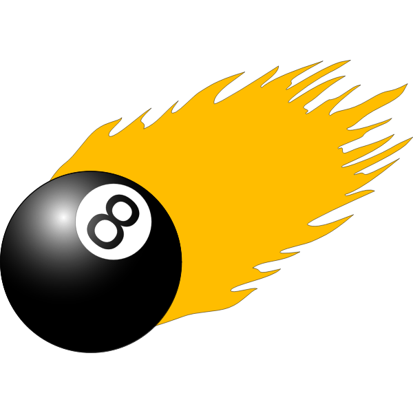 SVG Billiard ball vector image