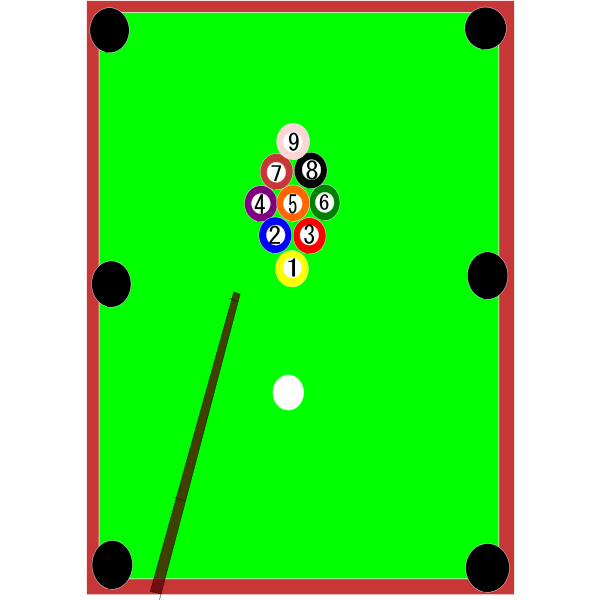 SVG Billiard table vector image