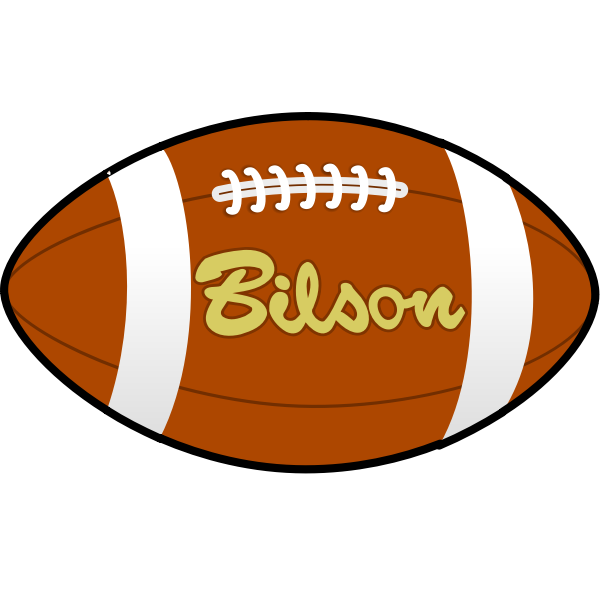 SVG Bilson rugby ball vector image