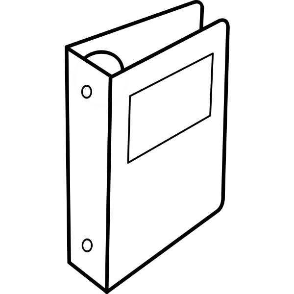 SVG Binder vector drawing