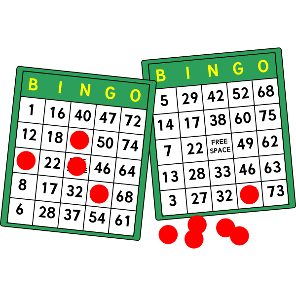 SVG Bingo cards vector image