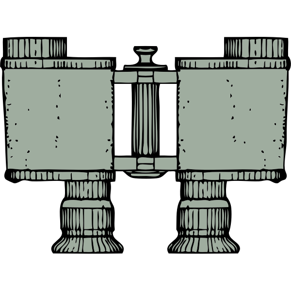 SVG Binoculars top view vector clip art