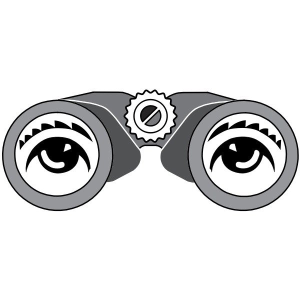SVG Binoculars with eyes
