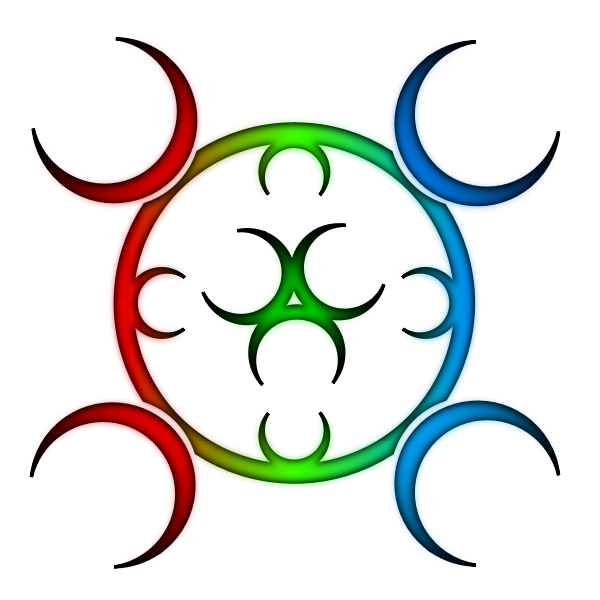 SVG Biohazard colorful sign vector image