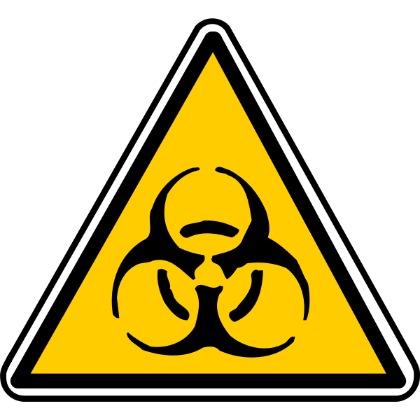 SVG Biohazard warning