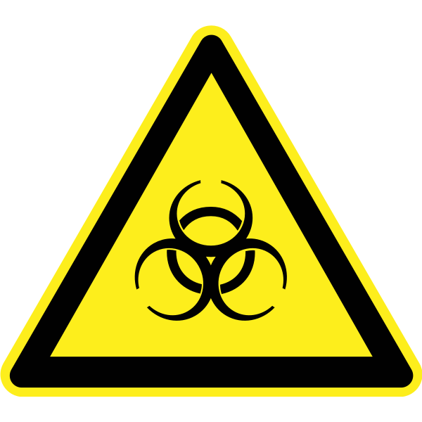SVG Biohazard warning sign vector image