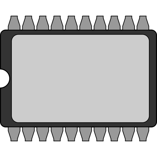 SVG Bios chip vector clip art