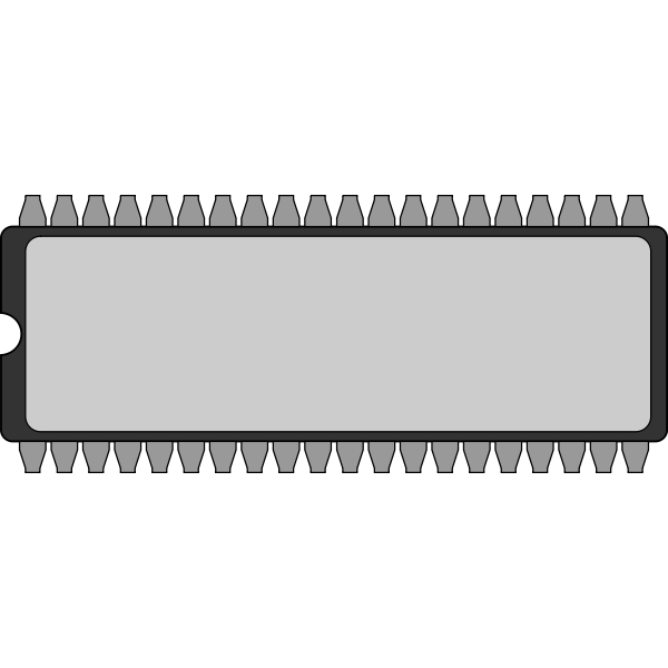 SVG BIOS chip vector graphics