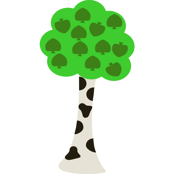 SVG Birch tree vector image