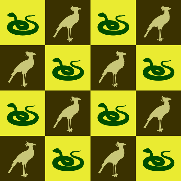 SVG Bird and snake image