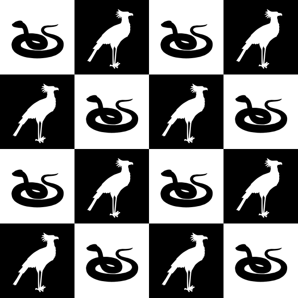 SVG Bird and snake wallpaper